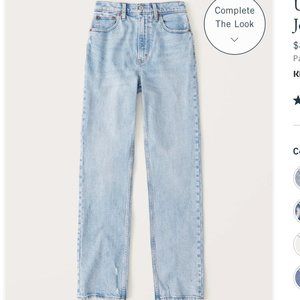 Abercrombie Ultra High Rise 90s Straight Jean
